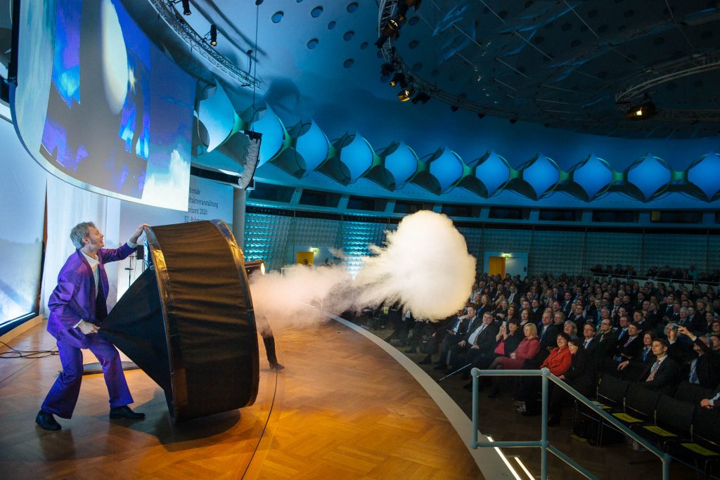 Event photographer in Berlin at science show during conference at bcc